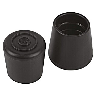 Fix-o-moll Tapón para tubo (Diámetro: 16 mm, Negro, 4 ud., Antideslizante)