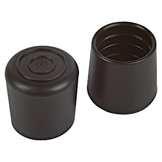 Fix-o-moll Tapón para tubo (Diámetro: 25 mm, Negro, 4 ud., Antideslizante)