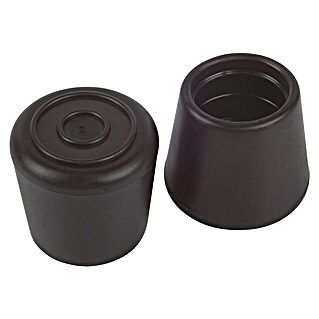 Fix-o-moll Tapón para tubo (Diámetro: 14 mm, Negro, 4 ud., Antideslizante)