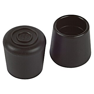 Fix-o-moll Tapón para tubo (Diámetro: 20 mm, Negro, 4 ud., Antideslizante)