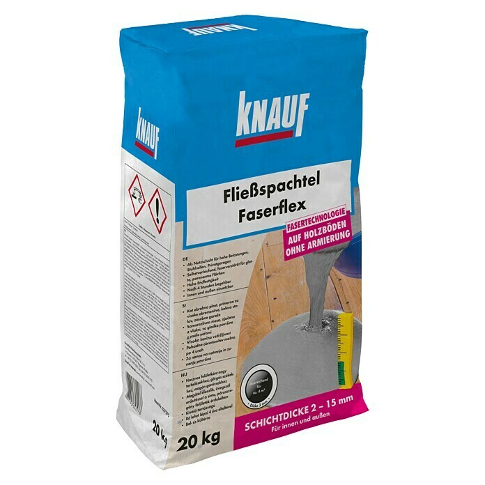Knauf Fließspachtel Faserflex (20 kg, Schichtdicke: 2 - 15 mm)