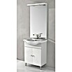 Baden Haus Badmöbel-Set Capri (65 cm, Weiß, Hochglanz)
