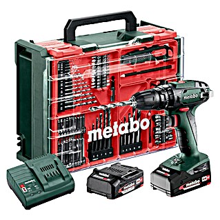 Metabo CAS 18V Akku-Schlagbohrschrauber-Set SB 18 (18 V, 2 Akkus, 2 Ah, 87 -tlg.)