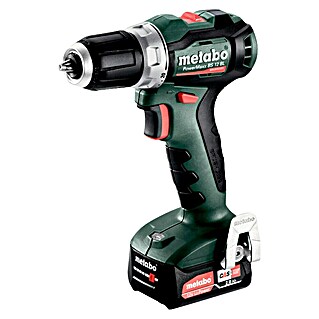 Metabo Akku-Bohrschrauber PowerMaxx BS 12 BL (12 V, 2 Akkus, 2 Ah, 45 Nm)