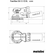 Metabo Akku-Exzenterschleifer PowerMaxx SXA 12-125 BL (12 V, Ohne Akku) | BAUHAUS