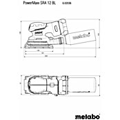 Metabo Akku-Schwingschleifer PowerMaxx SRA 12 BL (12 V, Ohne Akku, Schleifplatte: 80 x 13 mm) | BAUHAUS