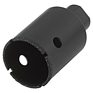 Wolfcraft Sierra de corona diamantada Amoladora Ceramic (Diámetro taladro: 40 mm, Profundidad de corte: 45 mm, Rosca M14)