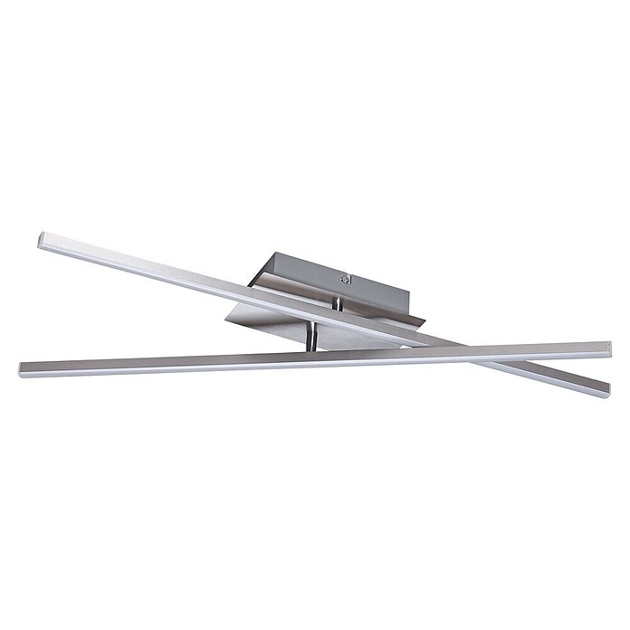 Tween Light LED-Deckenleuchte Vanzone (16 W, Warmweiß, 61 x 10,5 x 7,5 cm, Chrom)