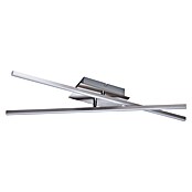 Tween Light LED-Deckenleuchte Vanzone (16 W, Warmweiß, 61 x 10,5 x 7,5 cm, Chrom)