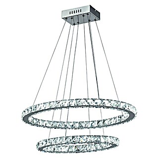 Tween Light LED-Pendelleuchte rund Crystal (Kaltweiß, Höhe: 128 cm)