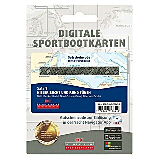 Digitale Sportbootkarte: Satz 1 - Kieler Bucht und Rund Fünen