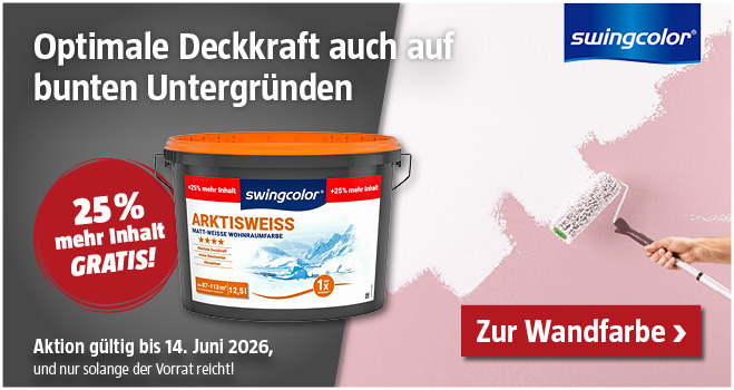 Aktion Swingcolor Arktisweiß