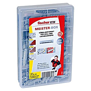 Fischer Meister-Box Spreizdübel-Set SX (Nylon, Ohne Schrauben/Haken, 132 -tlg.)