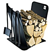 Holzkorb Andrea (43 x 38 x 54 cm, Stahlblech, Schwarz)