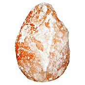 Globo Deko-Tischleuchte Salzkristallstein (1-flammig, Max. Leistung: 15 W, Orange, Höhe: 23 cm)