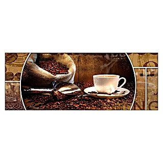Glasbild (Coffee Composition I, B x H: 80 x 30 cm)