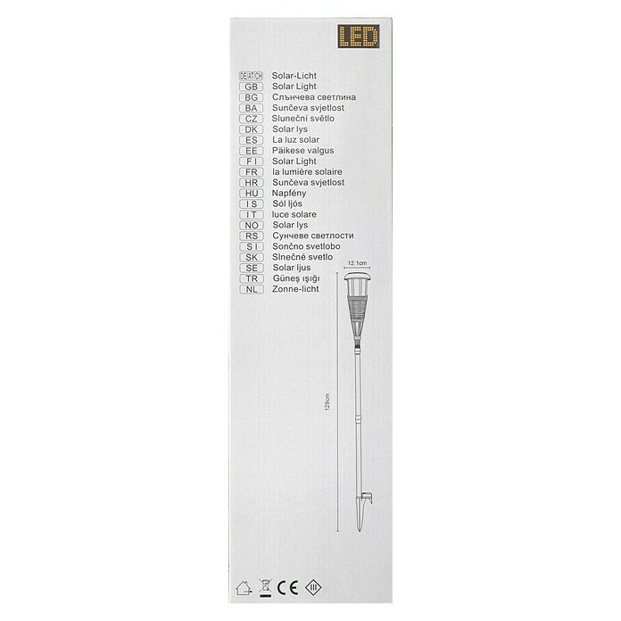 BAUHAUS Solarleuchten-Set (Solarzelle, LED, Leuchtdauer: 6 h - 8 h, 2 Stk., Lichtfarbe: Warmweiß) | BAUHAUS