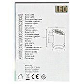 BAUHAUS LED-Solar-Außenwandleuchte (12 x 9 x 12,5 cm) | BAUHAUS