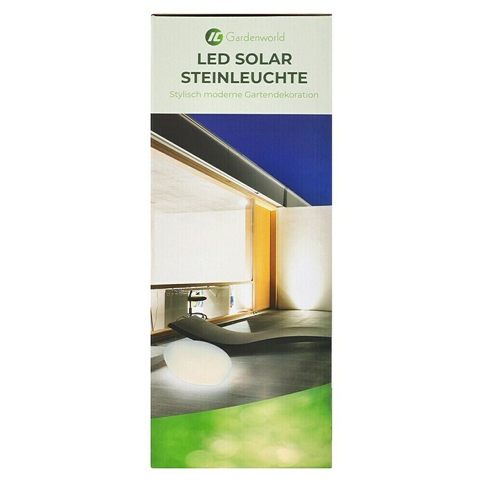 LED-Solarstein (Weiß, L x B x H: 30 x 40 x 16 cm) | BAUHAUS