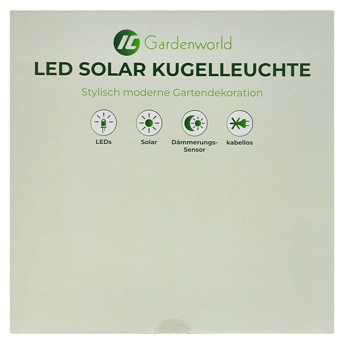 LED-Solar-Dekoleuchte (Weiß, 40 x 38 cm) | BAUHAUS