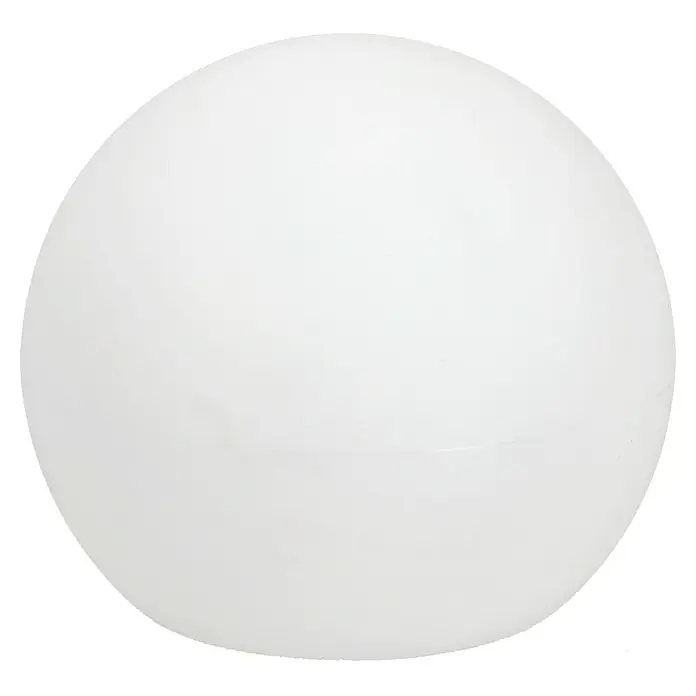 Solar-Dekoleuchte - Weiß, IP67, 40 x 38 cm - Nahaufnahme einer weißen Kugel, ideal für Produktdarstellungen und minimalistische Designs.