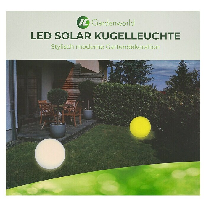 LED-Solar-Dekoleuchte (Weiß, 40 x 38 cm) | BAUHAUS