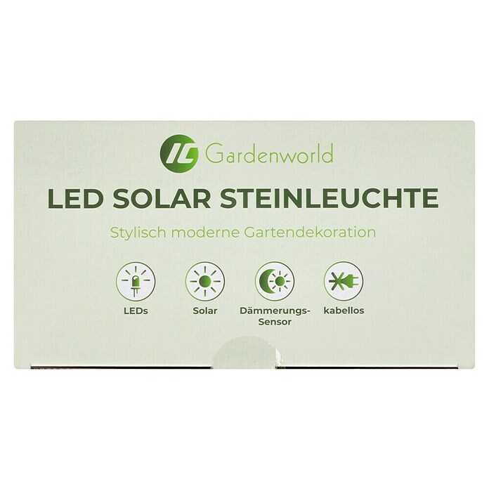 LED-Solarstein (Weiß, L x B x H: 30 x 40 x 16 cm) | BAUHAUS