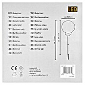 BAUHAUS Solar-Kugelleuchte (Mit Erdspieß, Durchmesser Leuchte: 250 mm, Höhe: 677 mm, LED, 8 h)