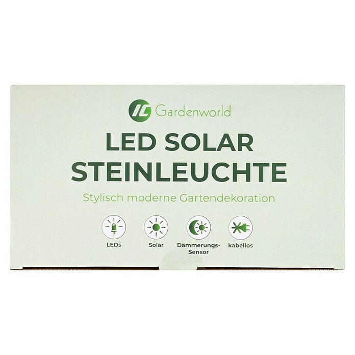 LED-Solarstein (Weiß, L x B x H: 36 x 50 x 19,5 cm) | BAUHAUS