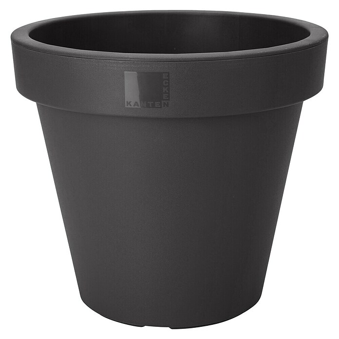Bloempot 60 cm (Buitenmaat (Ø x h): 60 x 52 cm, Antraciet, Kunststof) | BAUHAUS