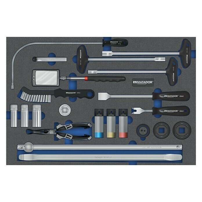 Matador Tool System Werkzeugsatz-Einlage KFZ-Werkzeug (24 -tlg.)