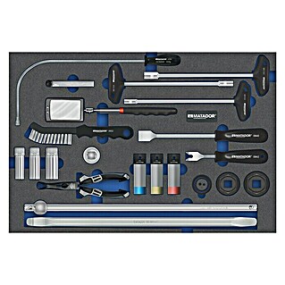 Matador Tool System Werkzeugsatz-Einlage KFZ-Werkzeug (24 -tlg.)