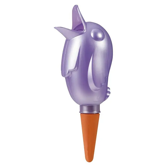 Scheurich Wasserspender Bördy XL - 620 ml, Pearl Purple - Lila Vogel Pflanze Bewässerungssystem für Zimmerpflanzen, um die Erde feucht zu halten. Ideal für Urlaub.