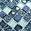Mosaikfliese Quadrat Crystal Mix XCM M810 (32,2 x 30,5 cm, Grau, Glänzend)