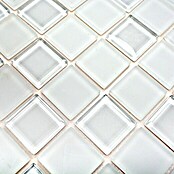 Selbstklebemosaik Quadrat Crystal Mix SAM 4CM20 (30 x 30 cm, Weiß, Matt)