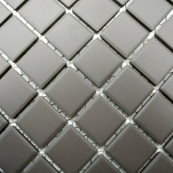 Mosaikfliese Quadrat Uni CU 030 (32,7 x 30,2 cm, Grau, Matt)