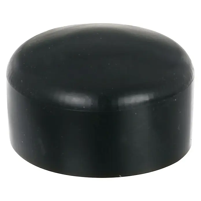 Alberts Pfostenkappe - Schwarz, Passend für: Pfosten mit Ø 60 mm - Schwarze Kunststoff-Endkappe mit abgerundeter Oberseite, ideal zum Schutz und zur Abdeckung von Rohren oder Stangenenden.