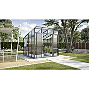Vitavia Gewächshaus Freya 7600 Plus (2,92 x 2,58 x 2,4 m, Farbe: Anthrazit, Polycarbonat, 6 mm)