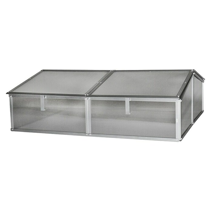 Vitavia Frühbeet Gaia 2X (100 x 120 x 26 cm, Transparent, Polycarbonat)