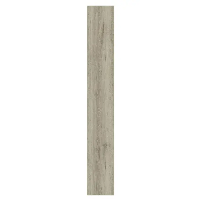Vinylboden Sly XL - Aberdeen Oak, Landhausdiele, 1.510 x 220 x 7,5 mm - Nahaufnahme einer einzelnen, hellgrauen Holzbodenfliese mit Maserung, ideal für moderne Innenräume.