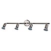 Tween Light Regleta LED (4 luces, 4 x 4 W, Níquel mate, Blanco cálido)