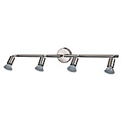 Tween Light Regleta LED (4 luces, 4 x 4 W, Níquel mate, Blanco cálido)