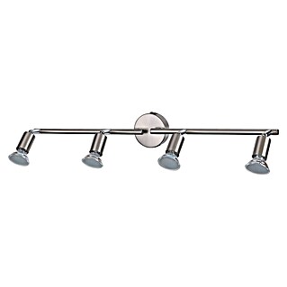Tween Light LED-Deckenstrahler Bari (16 W, L x B x H: 60,5 x 8 x 13,5 cm, Nickel matt, Warmweiß)