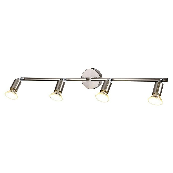 Tween Light Regleta LED (4 luces, 4 x 4 W, Níquel mate, Blanco cálido)