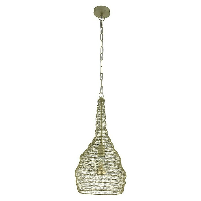 Eglo Pendelleuchte rund (1-flammig, 60 W, E27, Champagnergold)