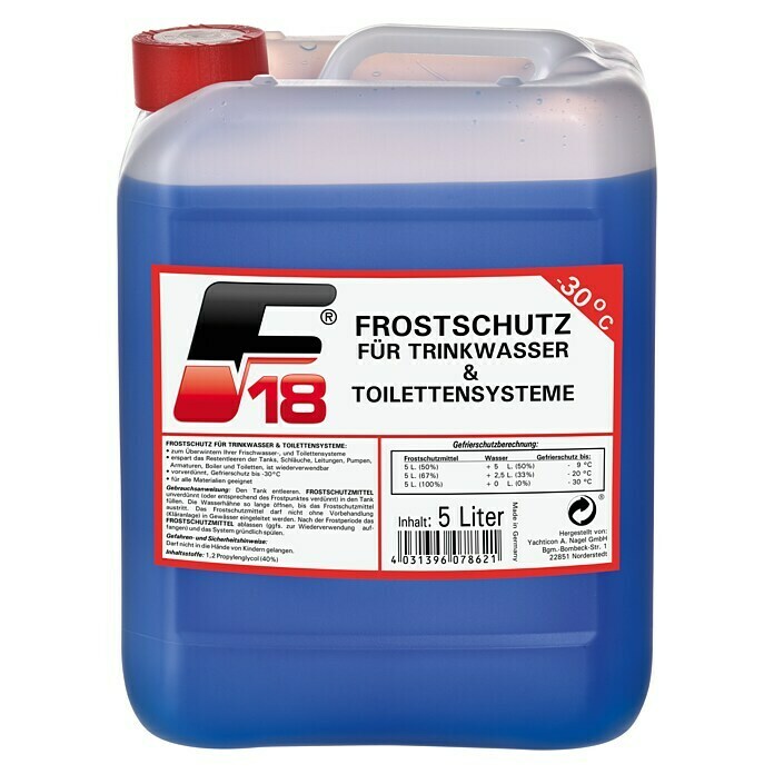 F18 Frostschutzmittel (Geeignet für: Trinkwasser