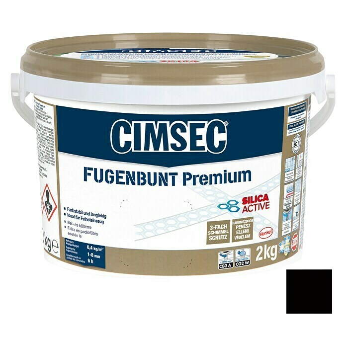 Cimsec Fugenmörtel Fugenbunt Premium (Schwarz, 2 kg)