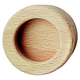 Möbelgriff (Typ Möbelgriff: Muschel, Holz, Ø x L: 60 x 11 mm)