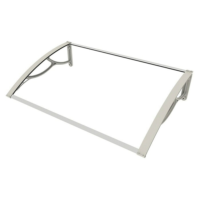 Licht gebogen deurluifel Cover Up Elite (1.200 x 800 mm, Kleur drager: Grijs)