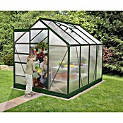 Vitavia Gewächshaus (2,57 x 1,95 x 1,97 m, Farbe: Smaragd, Polycarbonat, 6 mm)